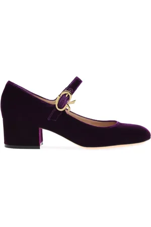 Gianvito Rossi Mary Ribbon 45mm velvet pumps
