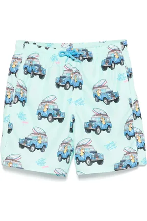 MC2 SAINT BARTH X Crypto Puppets Jean Lighting swim shorts