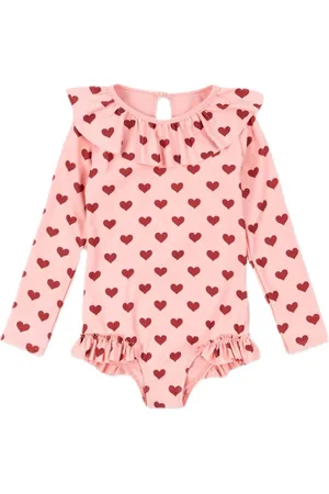 Konges Sløjd Heart-print swimsuit