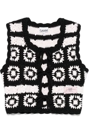 Ganni Floral-motif top