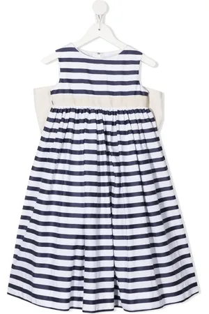 LA STUPENDERIA Stripe-pattern A-line dress