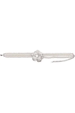 Self-Portrait Crystal-flower choker