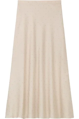 ST. JOHN Crystal-embellished skirt
