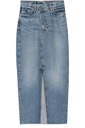 Reformation Mila denim maxi skirt