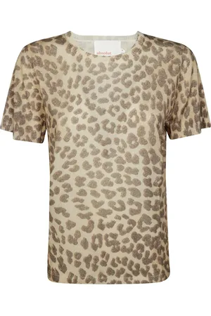 ABSOLUT CASHMERE Leopard-print t-shirt