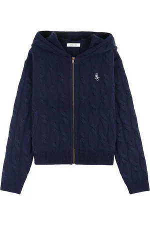 Sporty & Rich Logo-embroidered cardigan