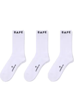 A Bathing Ape Logo-embellished socks (pack of three)