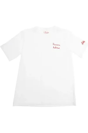 MC2 SAINT BARTH Logo-embroidered cotton t-shirt
