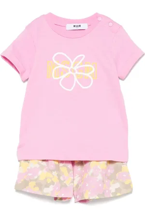 Msgm Floral-print shorts set