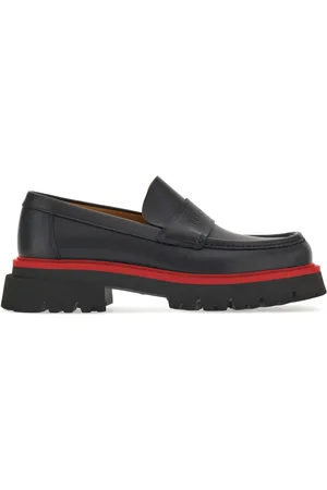 Salvatore Ferragamo Contrasting-sole leather loafers