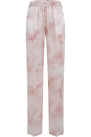 Kiton Printed silk trousers
