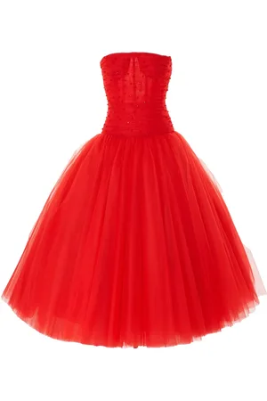 Carolina Herrera Strapless tulle dress