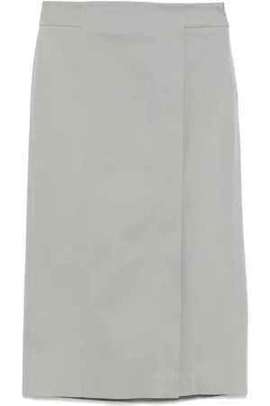 PESERICO SIGN Straight midi skirt