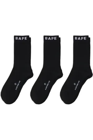 A Bathing Ape Logo-embellished socks (pack of three)
