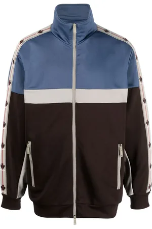 Dsquared2 Logo-stripes zip-up sweatshirt