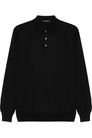 TAGLIATORE Fine-knit polo shirt