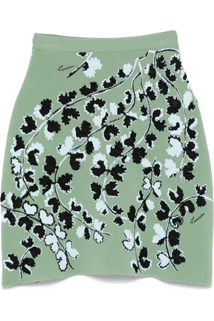 Lanvin Floral-jacquard mini skirt