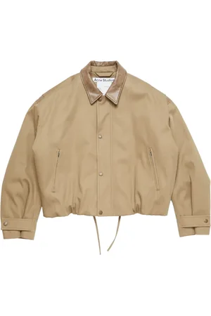 Acne Studios Leather-collar jacket