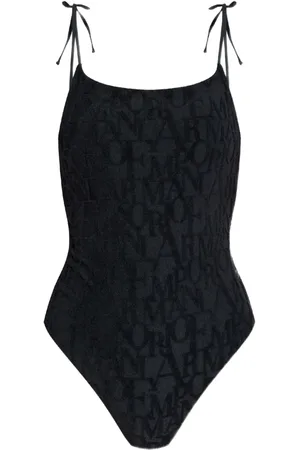 Emporio Armani Monogram-pattern swimsuit