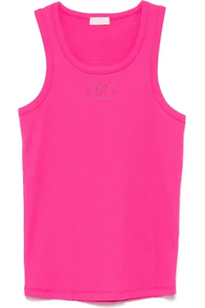Liu Jo Logo-embroidered tank top