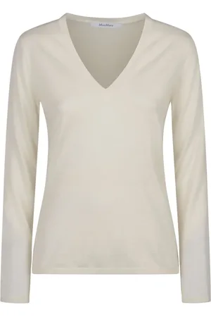 Max Mara V-neck long-sleeve top