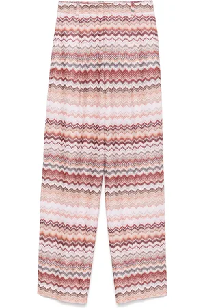Missoni Zigzag-pattern lamé trousers