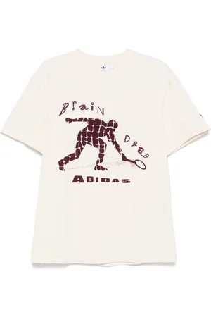adidas X Brain Dead flocked-logo T-shirt