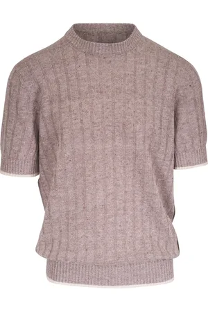 Brunello Cucinelli Ribbed-knit T-shirt