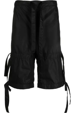 WALTER VAN BEIRENDONCK Star drawstring cotton shorts