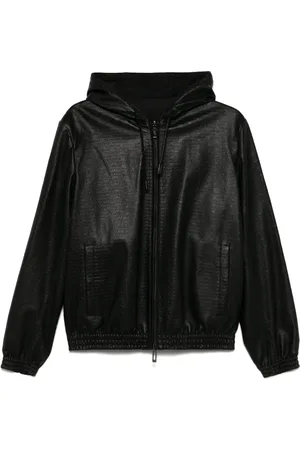 Emporio Armani Logo-embossed reversible jacket
