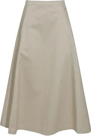 add A-line midi skirt