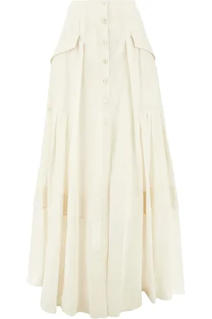 Alberta Ferretti Pleated midi skirt