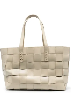 Dragon Diffusion Woven leather tote bag