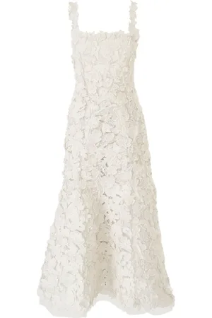 Carolina Herrera Embroidered midi dress