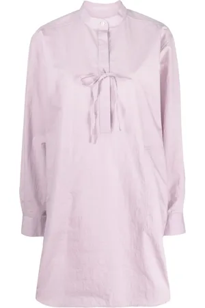 Totême High-neck poplin tunic dress