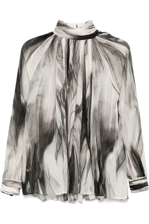 Elisabetta Franchi Abstract-pattern-print blouse