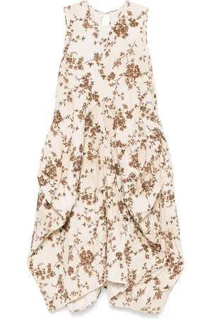 UMA WANG Floral midi dress