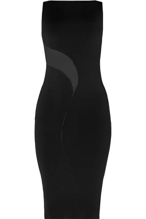Wolford Satin sheer midi ress