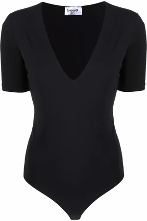 Wolford V-neck short-sleeve bodysuit