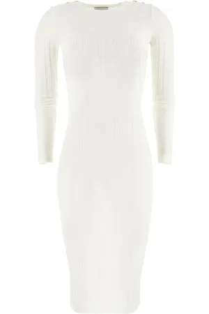 Elisabetta Franchi Ribbed-knit midi dress