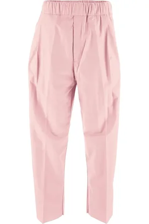 LANEUS Logo-embroidered trousers