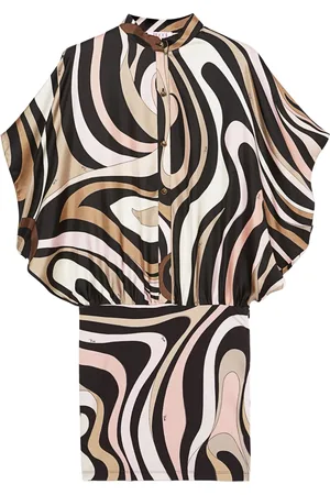 Puccini Marmo-print dress