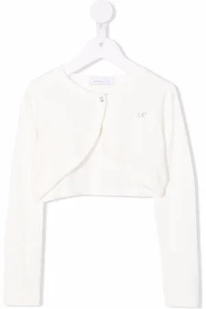 MONNALISA Cropped long-sleeve cardigan