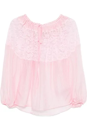 Ermanno Firenze Lace-detailed blouse