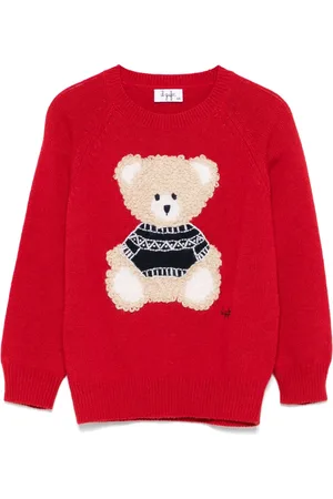 Il gufo Teddy bear-embroidered sweater