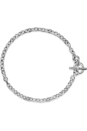 David Yurman Sterling DY Mercer® Petite Toggle Chain diamond necklace