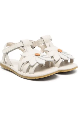 Donsje Daisy-appliqu?? leather sandals