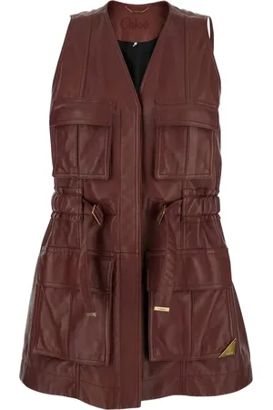 Chloé Leather utility gilet