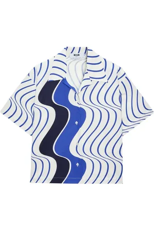 Msgm Wave-print shirt