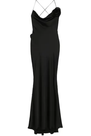 Parlor Floral-appliqué maxi dress